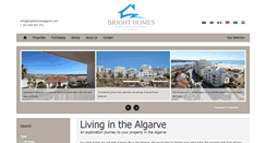 Desktop Screenshot of brighthomesalgarve.com